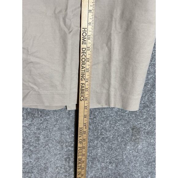 Banana Republic Straight Pencil Skirt Womens Size 2 Petite 2P Beige Pockets Vent - Picture 7 of 7